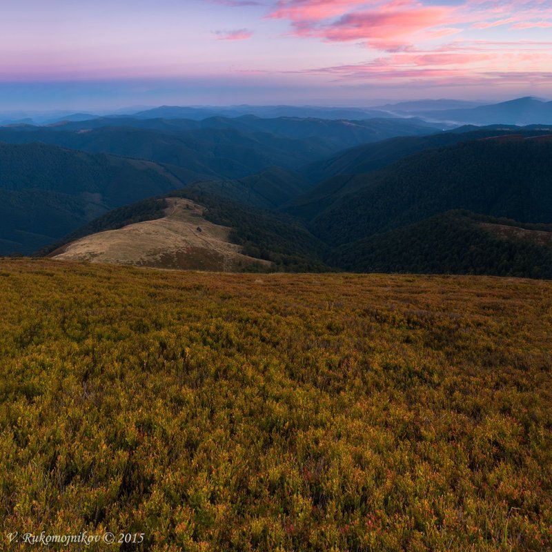 Autumn, Clouds, Mountains, Sunset Черничная Боржаваphoto preview