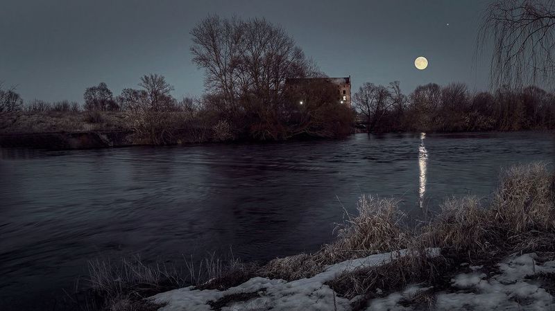река быстрая сосна, половодье, полнолуние, адамова мельница, ливны, Половодье на реке Быстрая Сосна фото превью