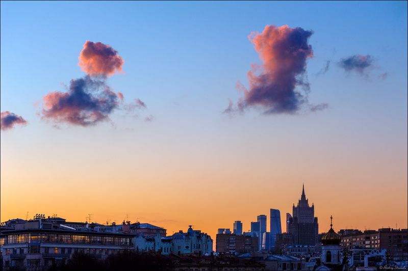 москва, вечер, закат Вечерphoto preview