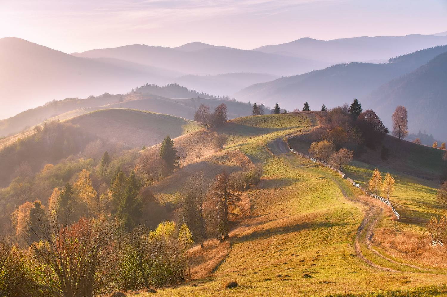 2019, вечер, горы, дорога, карпаты, октябрь, осень, украина, холмы, Вейзе Максим