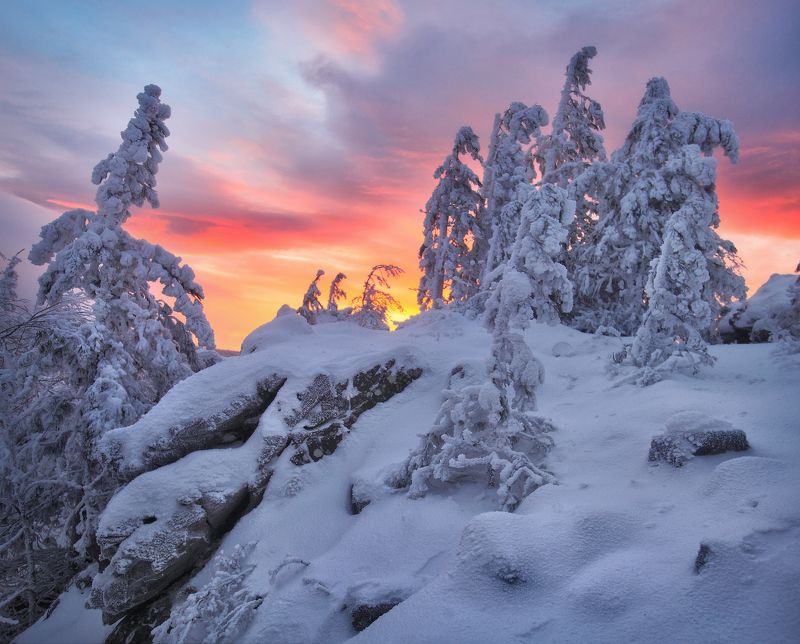природа, урал, зима К вершине горы Семичеловечьей... фото превью