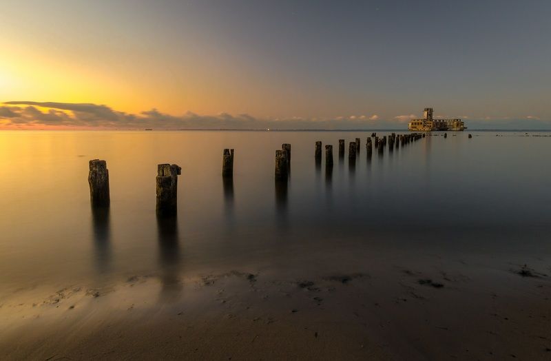 закат, sunset, sea, море Польша ,Гдыняphoto preview