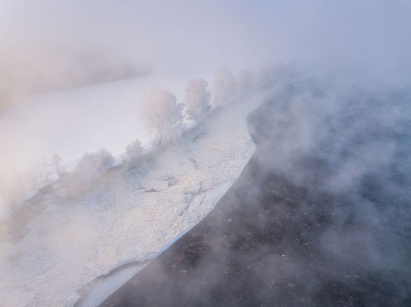 псков, пейзаж, Над туманомphoto preview