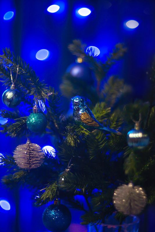 новый год, ёлка, ветки, ёлочные игрушки Букет новогоднего волшебстваphoto preview