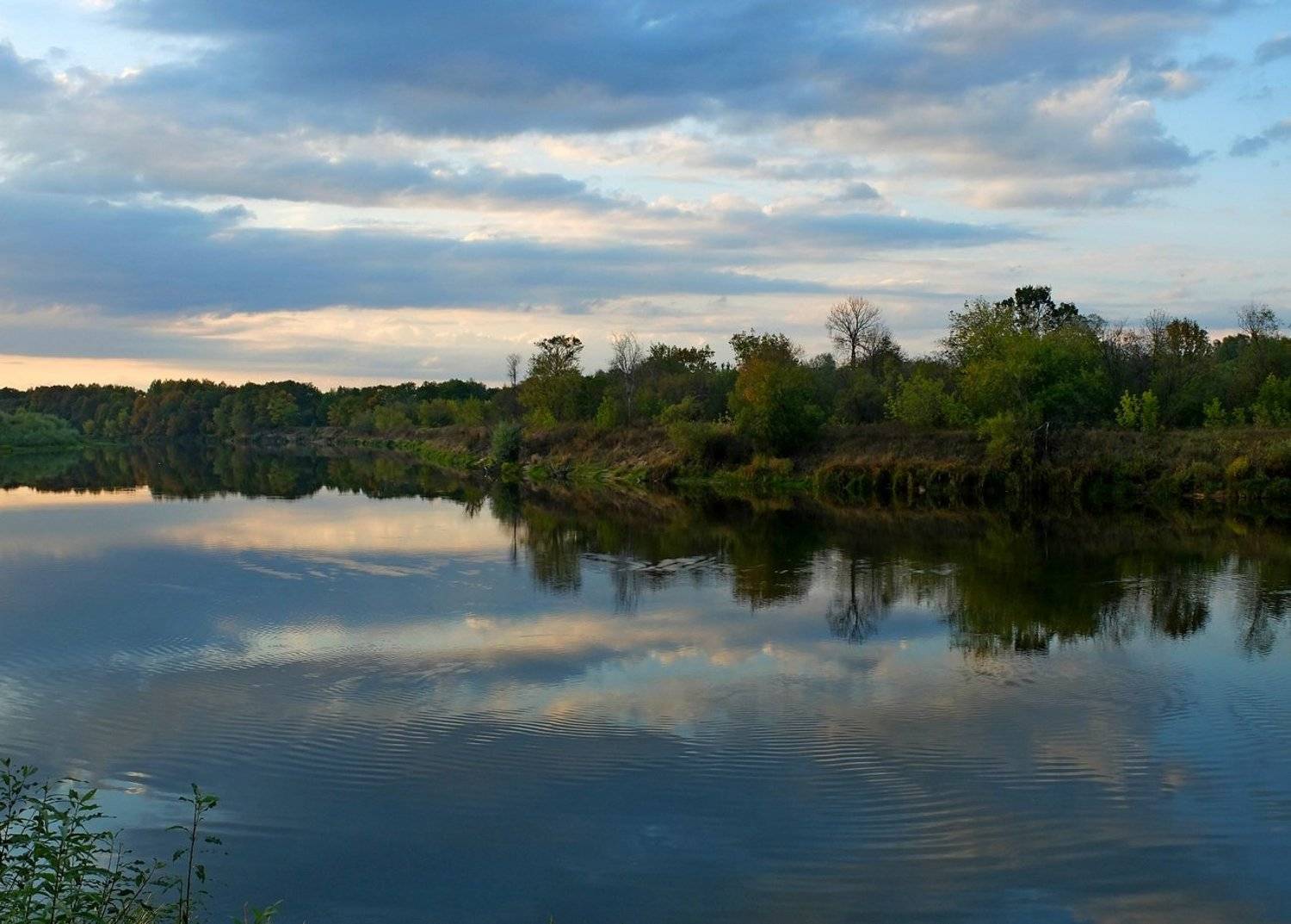 река, клязьма, вечер, Олег Потехин