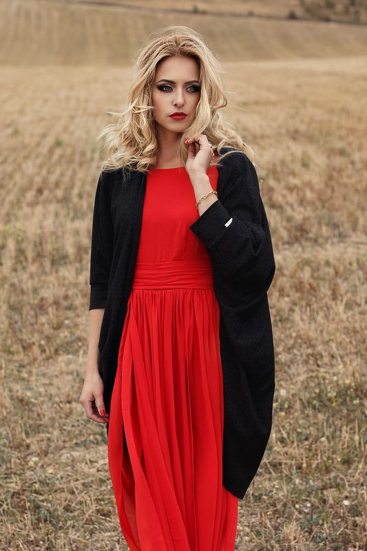 girl, red, dress, air, model, light ***photo preview