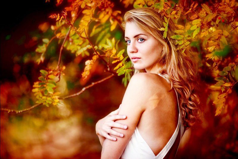 портрет,девушка,осень ***photo preview