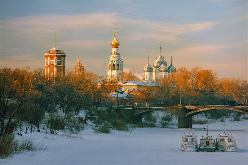 пейзаж, зима, город, вологда, утро, свет, цвет, александр никитинский Вологда, морозное утро...photo preview
