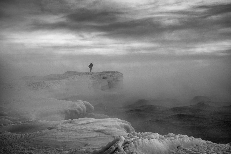 иркутская область, озеро байкал, малое море, зима, лёд, шторм Штормитphoto preview