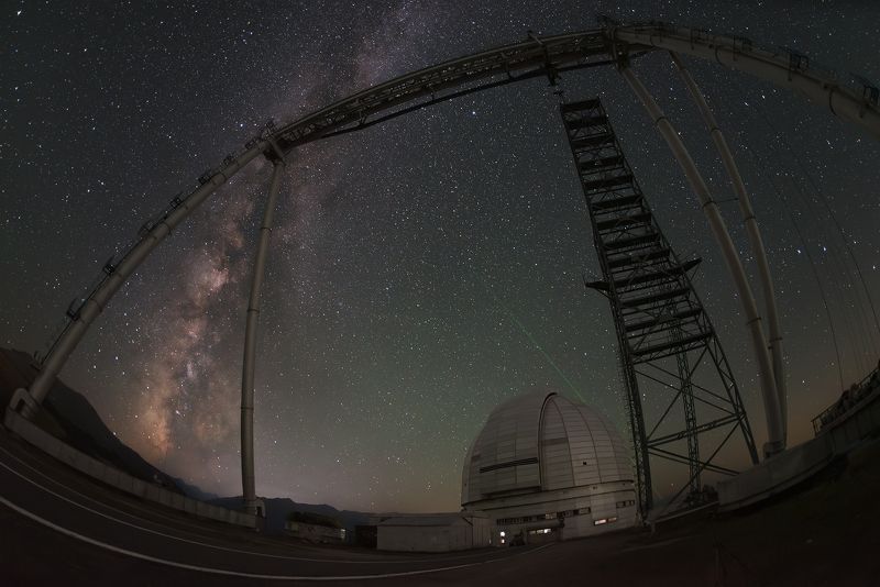 обсерватория, ночь, астрономия, звездное небо, млечный путь, звезды, observatory, night, astronomy, milky way, starry sky БТА ясной ночьюphoto preview