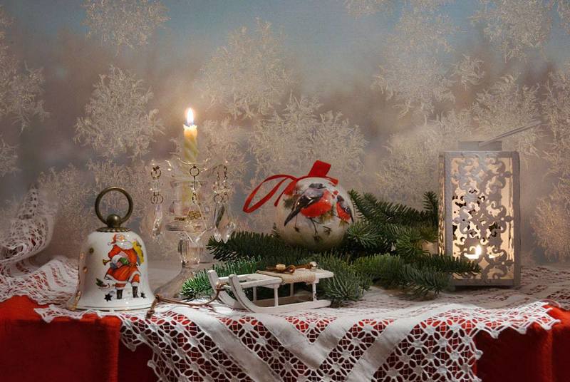 still life, натюрморт, фото натюрморт, зима, январь,  праздник, свечи, подсвечники, настроение Васильев вечер...photo preview