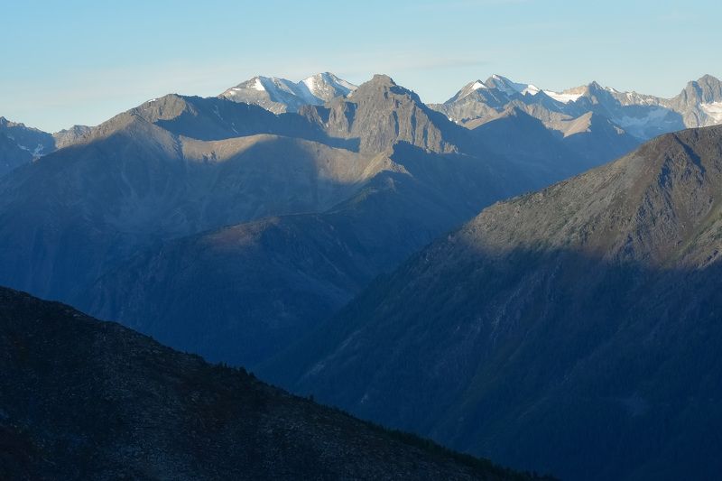 россия, алтай, горный алтай, пейзажи, горы Катунский хребет Алтайphoto preview