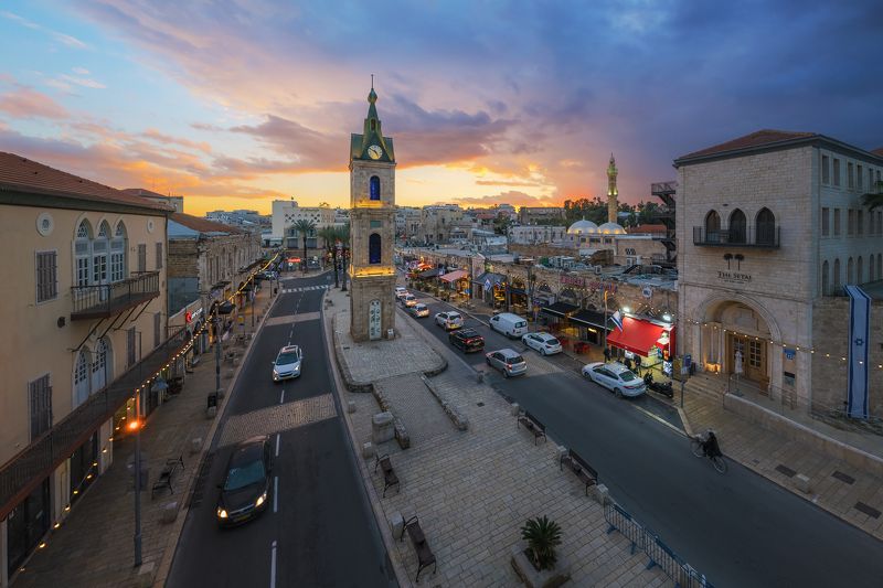 israel jaffa, clock towerphoto preview
