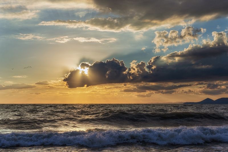 море облака солнце Морские зарисовкиphoto preview