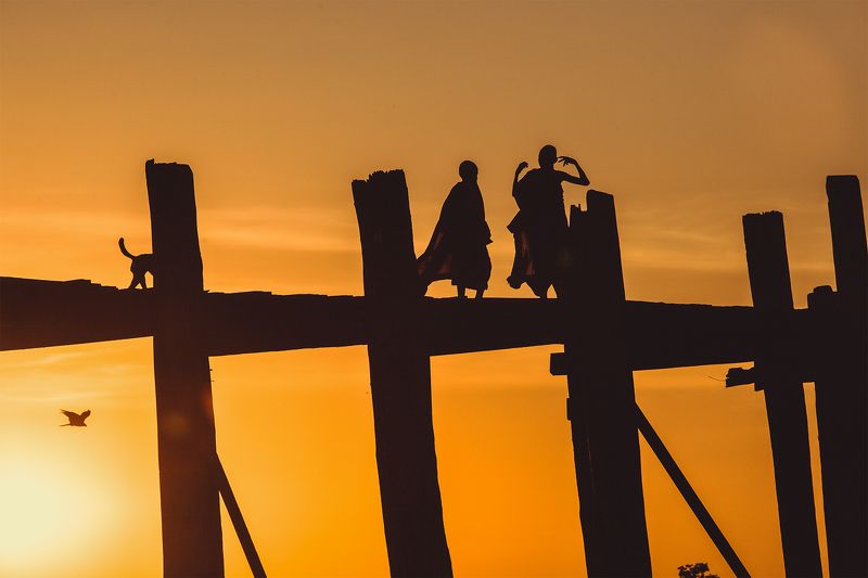 Мьянма, Мандалай Мост Убэйн в Мандалае фото превью