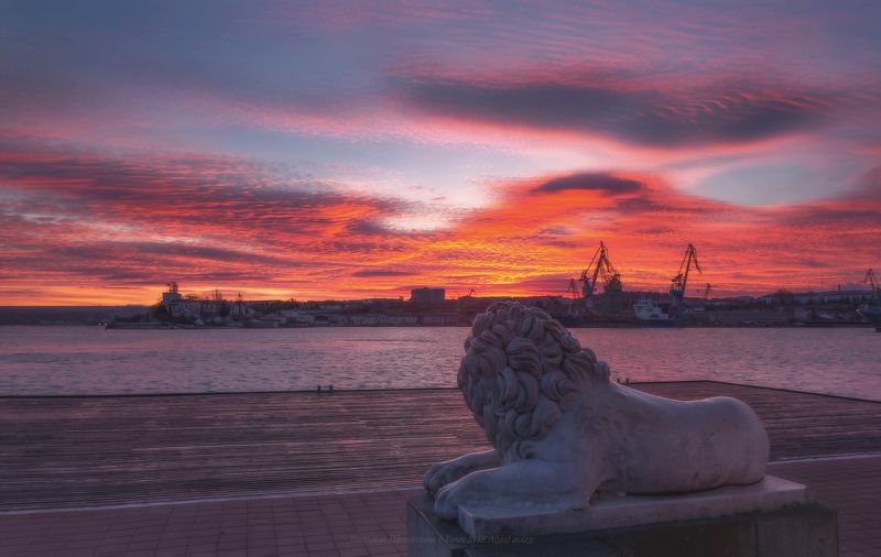 севастополь, крым, пейзаж, рассвет, crimea, landscape,  городской пейзаж, морской пейзаж В Сочельникphoto preview