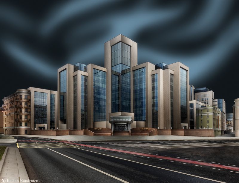 лукойл, москва, fine art, fineart, файн арт, fine art architecture Штаб-квартира ОАО «Лукойл»photo preview