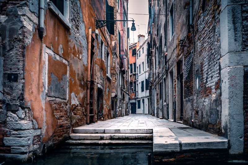 город, венеция, канал, лодки, здания, отражения, вода, италия IIphoto preview