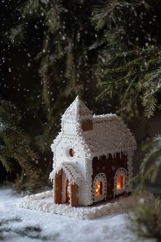 пряничный домик, дом в лесу, имбирный дом Пряничный домик в лесуphoto preview