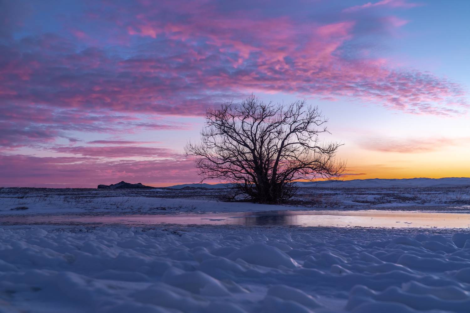 байкал, уюга, рассвет, зима, Тильпунов Михаил
