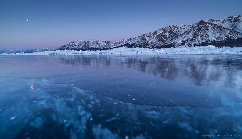 байкал, лед, зима, утро Безмятежность...photo preview