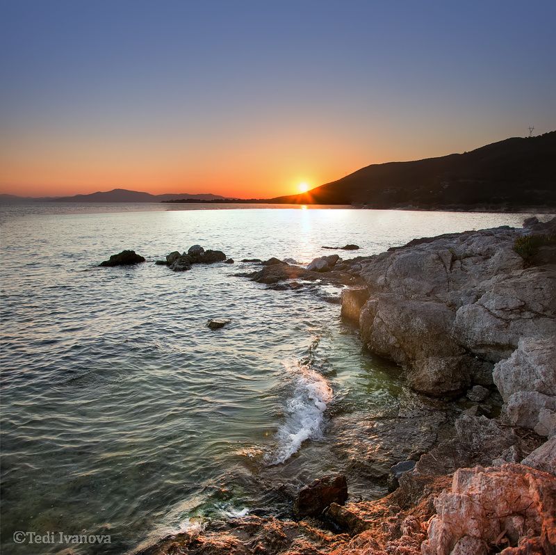 sunset, sea  Sunsetphoto preview