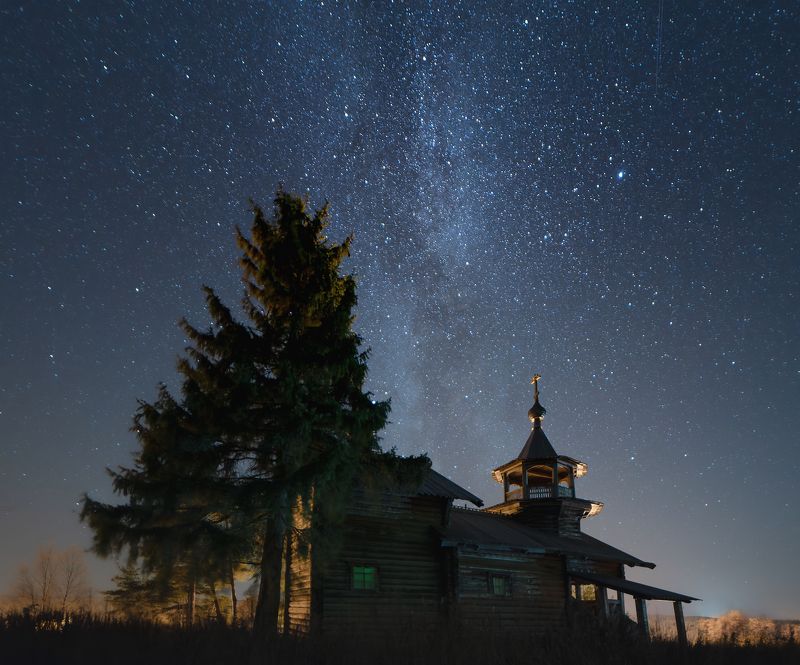 Звездное небо Карелииphoto preview