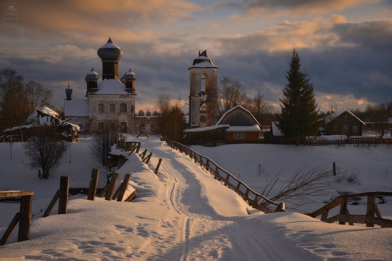 кенозерье, национальный парк, зима, фототуры по россии, русь, деревни, реки, храм, часовня, Уходя корнями в древность фото превью