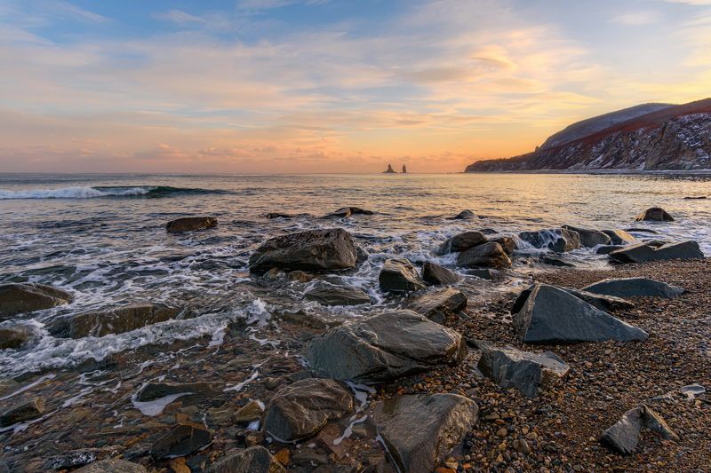 море, вечер, осень, мыс бринера Вечер у маякаphoto preview