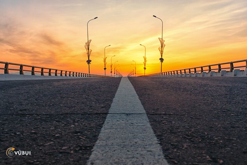dawn, road, bridge, Vietnam, longest bridge road to dawnphoto preview