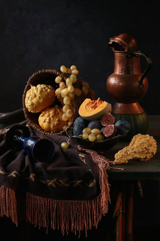 Натюрморт stilllife тыквы Кэнон canon  С тыковкамиphoto preview