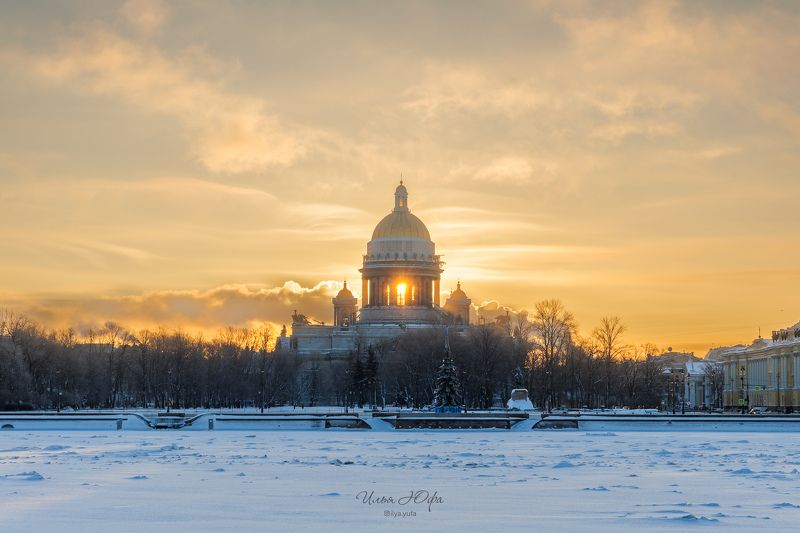 рассвет Санкт-Петербург  Январский рассветphoto preview
