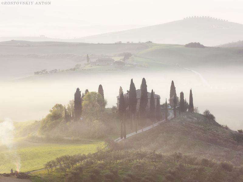 Тоскана, пейзаж, туман, утро, рассвет Фототур в Тоскануphoto preview