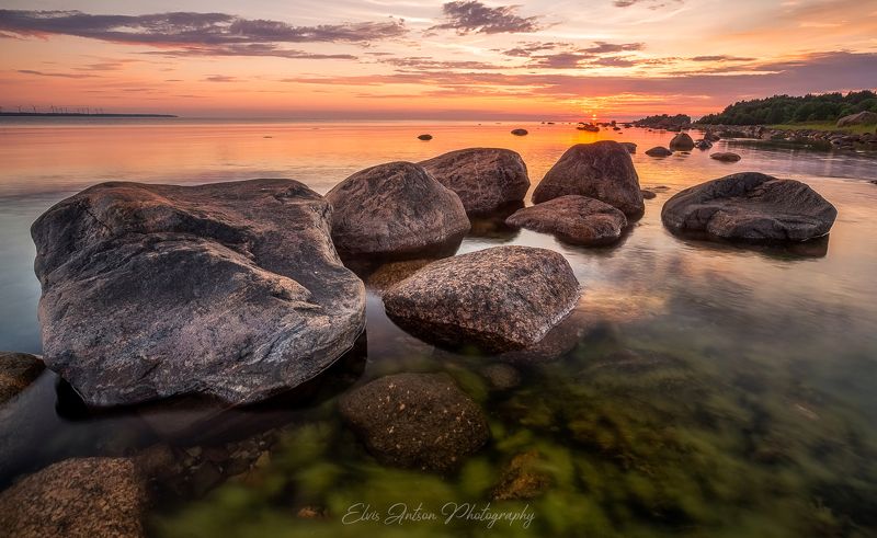 пейзаж, природа, лохусалу море, эстония Вечер на мореphoto preview