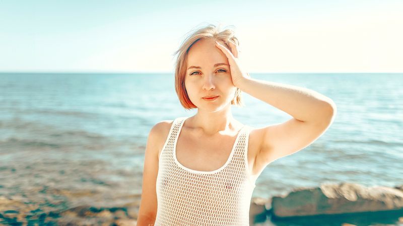 ню, портрет, topless, girl, portrait, artnu, transparent, summer, sea Elle Erexphoto preview