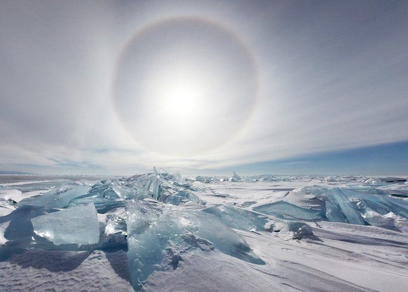 Байкал, гало, солнце, лёд, зима Гало над Байкаломphoto preview