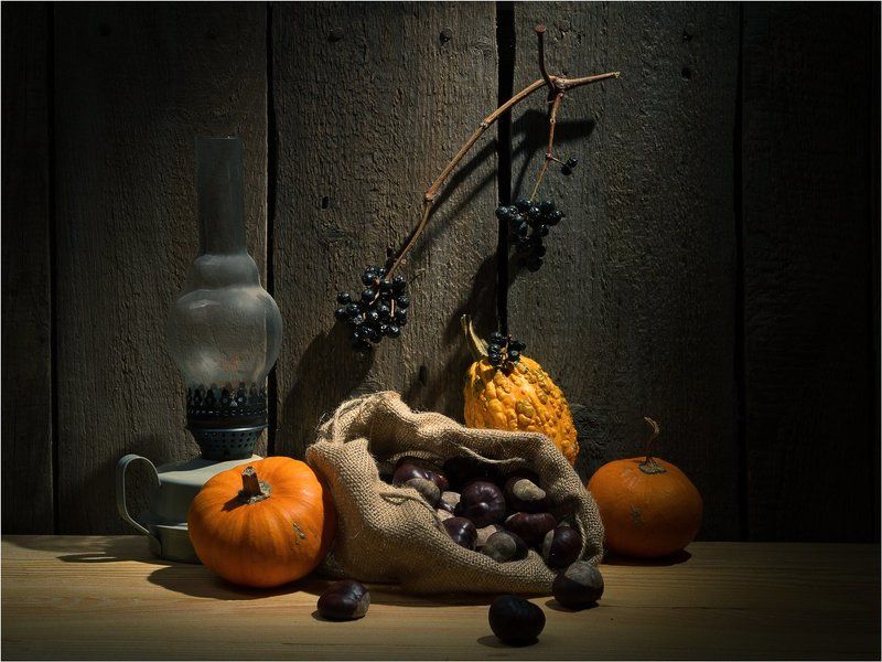 Каштаны, Рябина, Тыква Осеннийphoto preview