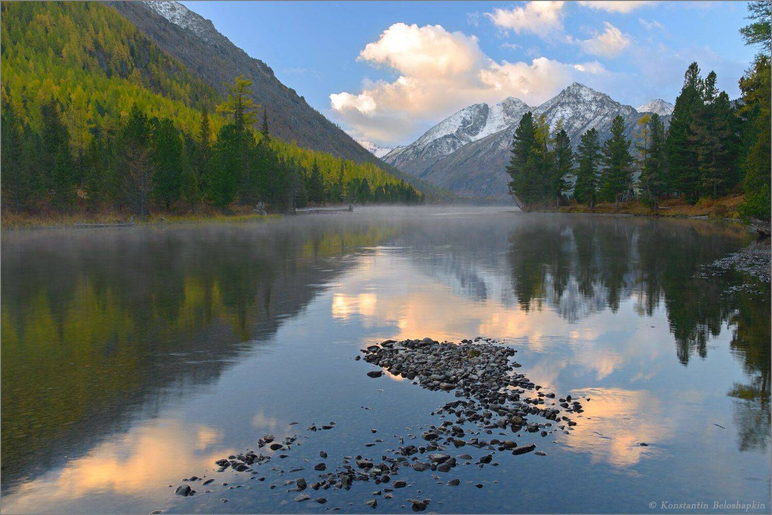 алтай, константин белошапкин, мульта, оеро, река, утро, Константин Белошапкин