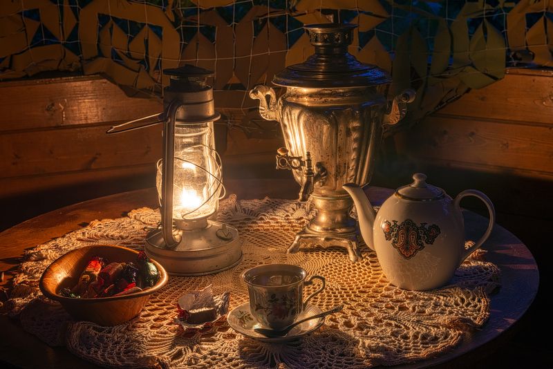 Вечерний чай на дачеphoto preview