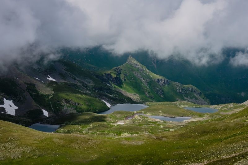 карачаево черкесия, загедан, загеданские озера, озеро, горы, кчр, озеро надежды У горы Загеданphoto preview