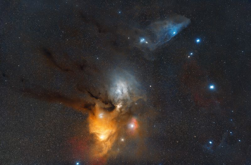 Звезды, Небо, Туманность, Телескоп, Ночь, Млечный путь, созвездие Темные реки Антареса.photo preview