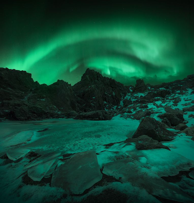 север, кольский, зима, териберка, скалы, фототур, аврора, сияние, северное сияние, северноесияние Териберка, Мурманская областьphoto preview