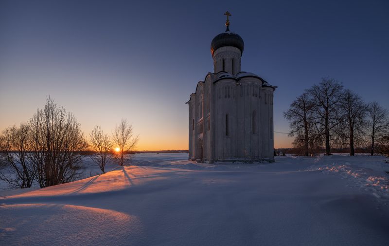 покрова на нерли, боголюбово, зима Проводы солнышкаphoto preview