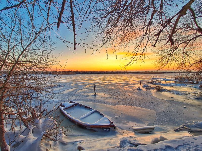мобильное фото Зимний вечер.photo preview