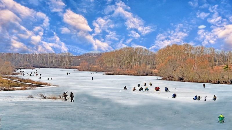 весна, март, рыбалка, Март фото превью