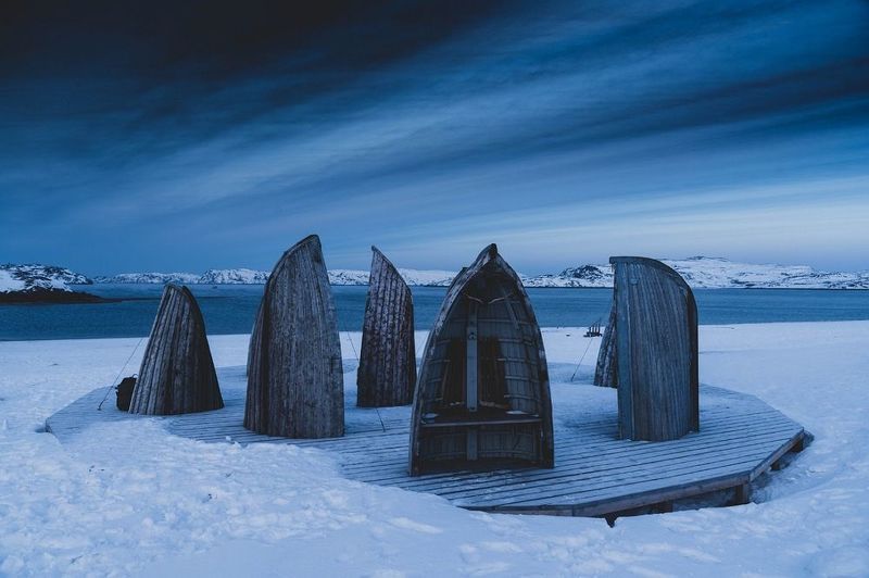 териберка, пейзаж, море, берег, карбас Дух Севераphoto preview