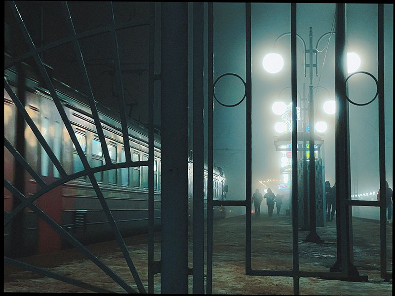 туман, утро, туманное утро, чб, черно белое, монохром, стрит фото, репортаж, в тумане Однажды в туманеphoto preview