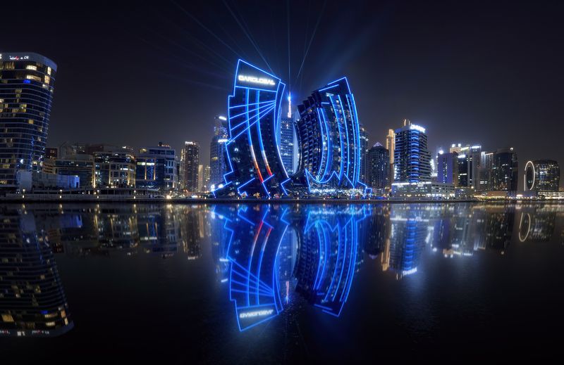 city, night, cityscape, architecture, Dubai, emirates, color, future The city of the futurephoto preview