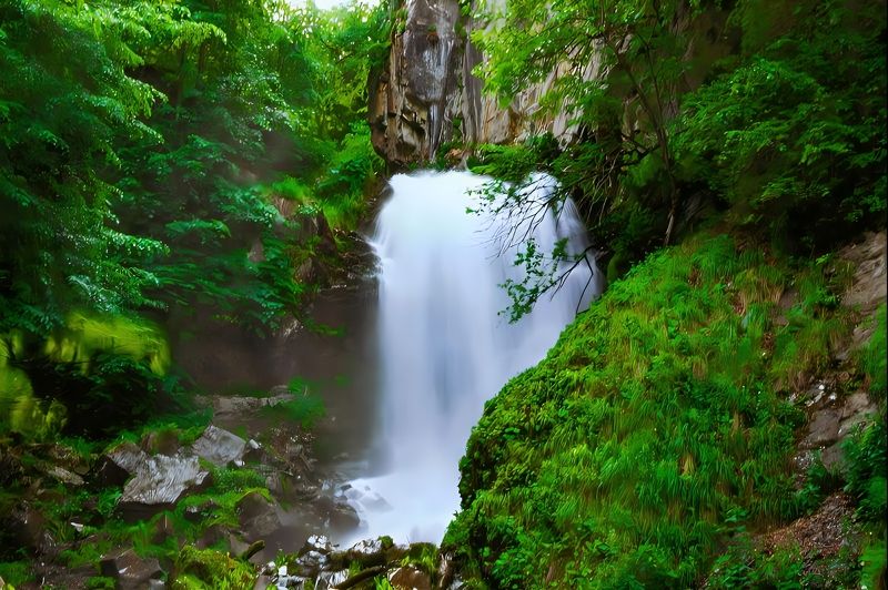 Ляжгинский водопад.photo preview