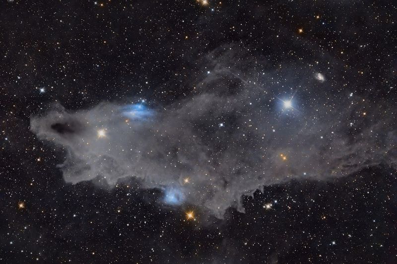 ночь, звезды, туманность, телескоп, млечный путь \